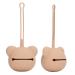 Silicone Pacifier Case Practical Silicone Pacifier Case Easy to Clean Dustproof Soft for Newborns (Coffee Color)