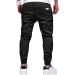 BIBONG Men's Chino Cargo Jogger Pants - Black Large | Outdoor Hiking & Fitness Pants - Buy Online on GoSupps.com