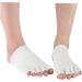 VINTORKY 1 Pair Moisturizing Gel Socks Five Finger Socks Thumb Bunion Corrector Open Toe Gel Socks Men Silicone Socks Moisturising Five Toe Gel Socks Gel Feet Sock Five Toes Toe Socks White - Buy Online on GoSupps.com