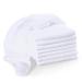 BORNINO Muslin Diapers Set of 8 Comfort Cloth for Babies/Girls/Boys Burp Cloth Security Blanket 80x80 cm Cotton White
