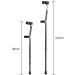 Canes Aluminum Forearm Crutches Walker Underarm Auxiliary Equipment Elderly It's so Kind of You powerfully - Buy Online on GoSupps.com