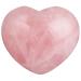 Nupuyai Rose Quartz Heart Palm Worry Stone for Chakra Reiki Healing Crystal Love Stone for Home Decoration 45mm 01-pink/Rose Quartz