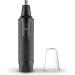 Ear and Nose Hair Trimmer - Portable Painless Eyebrow & Facial Hair Trimmer for Men Women Battery-Operated IPX7 Waterproof Dual Edge Blades for Easy Cleansing (Black)