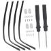 Universal Glasses Accessories Kit - Healeeved 8 Sets Replacement Brackets Screwdriver Metal Legs & Arms - Black Frame for Men & Women - Buy Online on GoSupps.com
