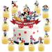 40PCS Cupcake toppers for Kids Birthday Decorations Cute Cake Decorations Party Supplies for Kids Boys Girls