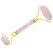 Rockcloud Rose Quartz Natural Crystal Stone Roller Massager for Anti-Aging Wrinkle Healing & Neck Therapy - Double Face & Neck Skincare Tool - Buy Online on GoSupps.com