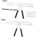Mikinona Makeup Gadgets Makeup Tools Eyebrow Bow Mapper Tool Stainless Eyebrow Ruler for Girl Eyebrow Pencil Triangle - Buy Online on GoSupps.com
