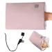 Winter Outdoor Camping Pocket Pouch Design Graphene Heating Hand Warmer Electric Heated Pad 3 levels of heat settings with USB port Rechargeable Electric Hot Bed Warmer Pink