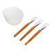 Facemask Mixing Tool Set Wooden Brush Silicone Bowl Reusable Multifunctional for Face Mask Oils Moisturizers