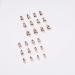 Justotry 24 Pieces Almond Black French Artificial Press On Nails - Short Swirl Stiletto Acrylic Fingernails for Women - Buy Online on GoSupps.com