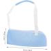 JECOMPRIS Children's Arm Sling Shoulder Immobilizer Sling Elbow Sling Suspenders Strap Shoulder and Neck Net 60X30CM Sky-blue - Buy Online on GoSupps.com