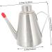Zerodeko 2pcs Stainless Steel Oil Pot Stainless Steel Container Kitchen Sauce Bottle Oil Container Practical Oil Dispenser Grease Filter Olive Oil Dispenser Bottle Seasoning Washable 16x14cmx2pcs Silverx2pcs - Buy Online on GoSupps.com