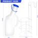 Portable Men's Urinal - 1L Leak-Proof Urine Bottle for Travel & Emergency Use - Mobile Toilet with Bed Holder - Buy Online on GoSupps.com