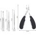 URAQT Toenail Clippers 4 Pcs Set - Heavy Duty Nail Trimmer Kit for Thick Nails, Ingrown Toenails - Includes Nail Lifter, Nail File, Precision Cuticle Scissors - Black - Buy Online on GoSupps.com