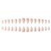 SINHOT Long Almond Nude Press on Acrylic Gradient False Nails - 24pcs | Stiletto Full Cover Glossy Design (FN0010001) - Buy Online on GoSupps.com