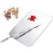 Makeup Palette Small Stainless Steel Cosmetic Spatula Rectangle Shape Foundation Mixing Plate Tool - Buy Online on GoSupps.com
