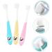 Minkissy 3pcs Toothbrush Teether Toy for Babies - Soft Bristles Small Head ABS - Safe & Fun Teething Solution - Buy Online on GoSupps.com