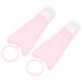 EXCEART 1 Set 2 Silica Gel Bottle Cream Container Lotion Holders Squeeze Tube Liquid Containers Diffuser Empty Cream Tubes Silicone Storage Containers Travel Pink Shampoo Pop