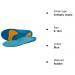 Pro11 Wellbeing Dual Shock Orthotic Sports Insole - Balance Correction & Support for Over Pronation/Plantar Fasciitis (9-10.5) Blue - Buy Online on GoSupps.com