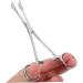 COLLBATH Reptile Feeding Clip Bearded Dragon Feeding Tongs Snake Tong Stainless Steel Silver - Buy Online on GoSupps.com