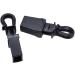 Hole Cord Lock Stopper spring buckle Cord Locks 50pcs/pack Zip Clip Buckle Zipper Pulls Cord Rope Ends Lock Black For Paracord/Backpack/Clothing Black - Buy Online on GoSupps.com