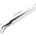 Ainiv Stainless Universal Bent Tip Precision Tweezers - Non-Magnetic Industrial Tool for Sewing, Electronics, Soldering & Jewelry - #3 Curved - 1PC - Buy Online on GoSupps.com