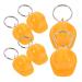 IMIKEYA Construction Hat Keychain 6pcs Mini Helmet Key Rings Safety Helmets Hard Hats Pendant Charms Construction Party Favors Yellow