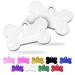 Ibera Gifts - Personalized pendants for small to medium -sized dogs and cats in bone shape - engraving dog brand collar dog neck band Name personalized (silver stars) stars silver