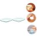 Warmhm Round Serving Tray & 4 Glass Bowls - Oil Replacement Heating Plate & Wax Melting Inserts - Transparent 12x12cm x 2pcs - Ideal for Serving & Storage - Buy Online on GoSupps.com