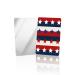 White Blue Red American Star Striped Small Compact Mirror for Purse  White Blue Red American Star Striped Travel Makeup Mirror for Women Men  Rectangular Handheld Compact Pocket Mirror 4 PCS 4 PCS Americacar6523
