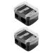 2pcs Eyeliner Sharpeners Double Holes Sharpener for Lip Liner Eyeliner Pencils Eyebrow Pencils
