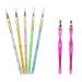 5 pieces of crystal nail pencil set nail design pencils carving pen brush liquid powder diy diy brush pen nail art tool set No. 2/4/6/8/10 and peeling tools
