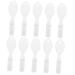 Mobestech 10 st implants toothbrush wear-resistant toothbrush little toothbrush mini toothbrush toothbrushes for mouth cleaning white portable plastic travel soft