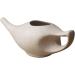 ANCIENT IMPEX Ceramic Neti Pot 250 ml (Ivory Matte) with 5 Neti Salt Sachets Natural Remedy for Sinus Relief Congestion Allergy & Nasal Cleansing - Buy Online on GoSupps.com