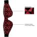 Ouch! by Shots - Luxury Vinyl Eye Mask with Elastic Straps - Burgundy - Buy Online on GoSupps.com