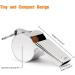 Golvery Metal Referee Coach Whistle - Stainless Steel with Lanyard | Crisp Sound for Sports & Lifeguard Protection - Silver - Buy Online on GoSupps.com