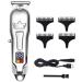 Hair Clippers Professional LCD Display electric hair trimmer for men hair trimming cutter hair clipper barber shop hair cutting tool(Silver)