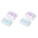 Homsfou Accessories 4 pieces mini container for colored contact lenses Except-proof travel eye contact case. Exercise-safe travel containers LINSSHOLDENING FROM