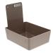 Beaupretty Night Guard Box Plastic Holder Storage False Teeth Bath Fixing Seat Pc Grey