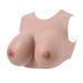 Knobco realistic Silicone Breast Forms Round Cotton Filler Boobs Enhancers Suitable for Mastectomy Christmas Halloween Weddings Cosplay (Color: Brown Skin Size: F 1435G) F 1435G Brown Skin
