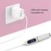 Heated Eyelash Curler USB Rechargeable Electric Heating Eyelash Curler 2 Temperature Eyelash Curler with Built-in Comb Fast Heating for Women (White) - Buy Online on GoSupps.com