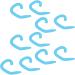 10 Pieces Reusable Childrens Face Shield Ear Hook Flexible and Comfortable Silicone Ear Protector Hook (Light Blue) - Buy Online on GoSupps.com