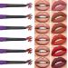 Ucanbe 6 pcs Matte Liquid Lipstick Set with Lip Liners & Primer - Long-Lasting Lady's Night Makeup - Buy Online on GoSupps.com