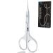 Nail Scissors Professional Cuticle Scissors Extra Strong Straight Curved Manicure Nail Art Scissors (CS-07)