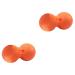 FRCOLOR 2 STK peanut massage ball Fitnessball Gymnastics Ball INNERSTIC BUTS MASSAGE device massage roller peanuts ice hockey peanut dual massage device Double lacrosse massage ball yoga EPP