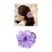 Colorful Handmade Flower Hair Loops - 8 Elastic Hair Ties for Women & Girls | Ponytail Holders & Narrow Hair Bands - Buy Online on GoSupps.com