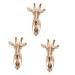 STOBAZA 3pcs Animal Clothes Hook Ornament Retro Keychain Shelf Holders Pegs Creative Wall Hook Rural Antlers 8X8X14CMx3pcs Goldenx3pcs