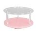 Acrylic Eyelash Tweezers Stand Holder 12 Holes Rotatable Design Organized Storage for Extension Tools (Terrazzo Pattern Color)
