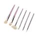 DFHBFG 6 Makeup Brushes Complete Eye Shadow Brush Set Portable Crystal Grain Grip Beauty Tools 18cm D