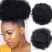 8 Inch Afro Puff Synthetic Hair Bun - Kinky Curly Drawstring Ponytail Clip Extensions for Women - Color 33 - Buy Online on GoSupps.com